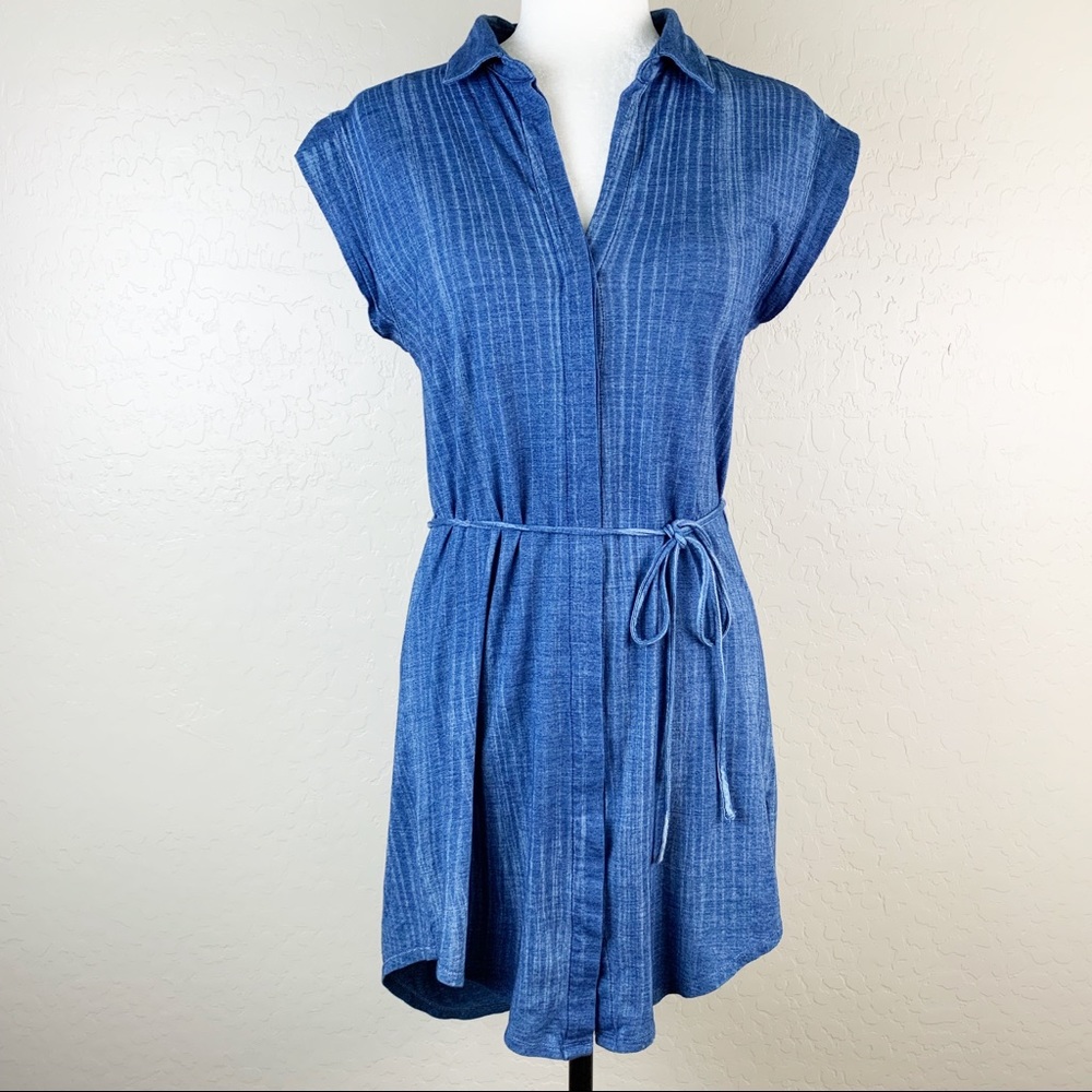 Cloth & Stone short sleeve denim dress small